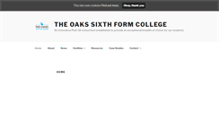 Desktop Screenshot of oaks6thform.co.uk