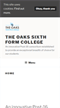 Mobile Screenshot of oaks6thform.co.uk